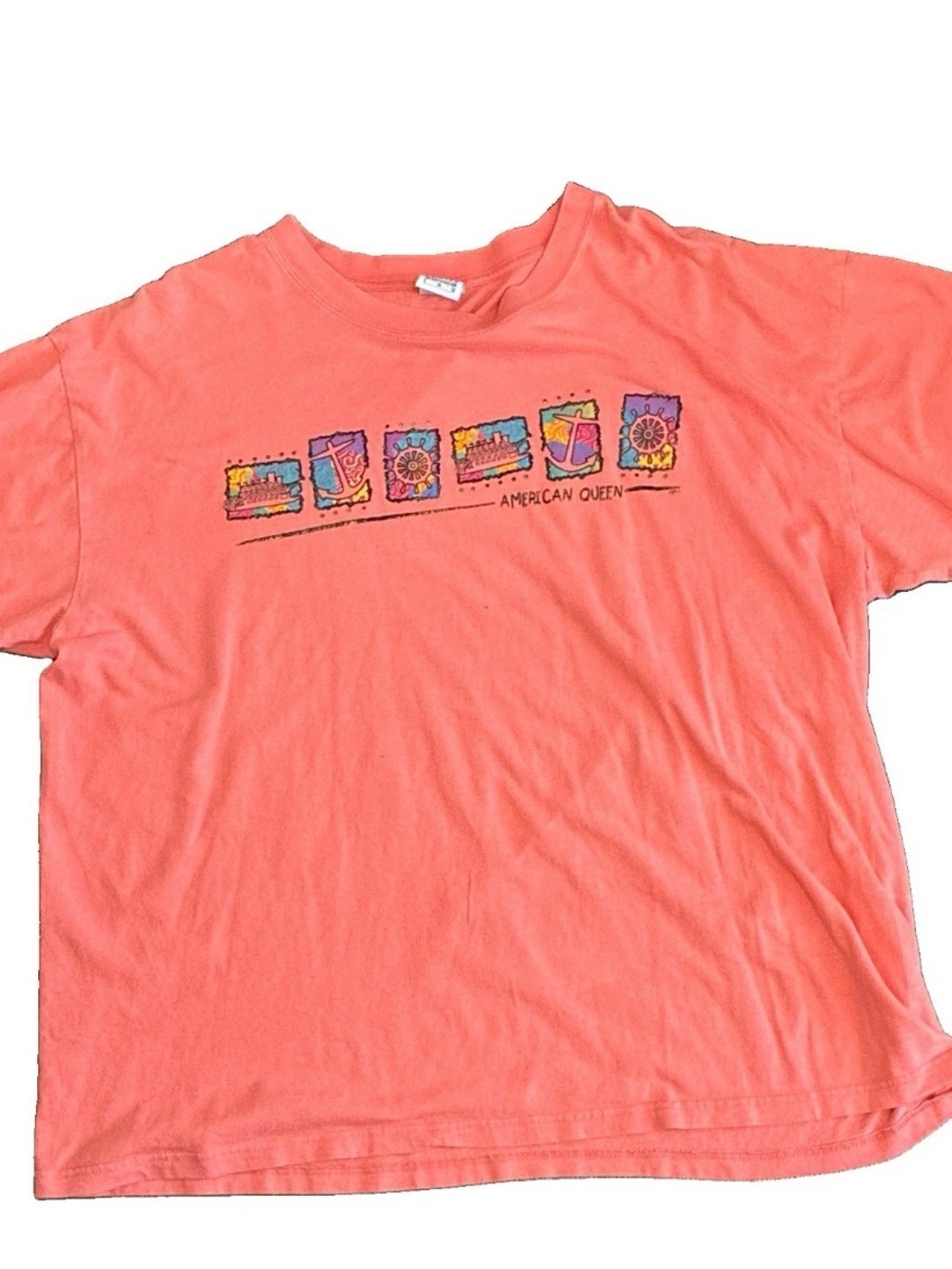 Vintage P.S.I. Graphic Travel T-Shirt American Queen